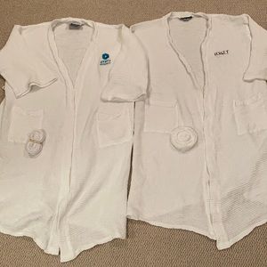 Set of 2 Couples Boca Terry Robes Hyatt Regency